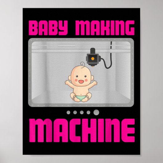 Pregnancy Reveal & Announcement Baby Making Ma Poster (Vorne)