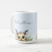 Pregnancy Reveal bei Tante Winter Deer Kaffeetasse (Vorderseite Links)