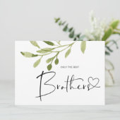 Pregnancy Reveal Brother Baby Announccard Karte (Stehend Vorderseite)