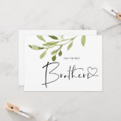 Pregnancy Reveal Brother Baby Announccard Karte (Vorderseite/Rückseite Beispiel)