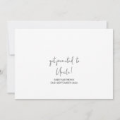 Pregnancy Reveal Brother Baby Announccard Karte (Rückseite)