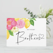 Pregnancy Reveal Brother New Oncle Baby Karte (Stehend Vorderseite)