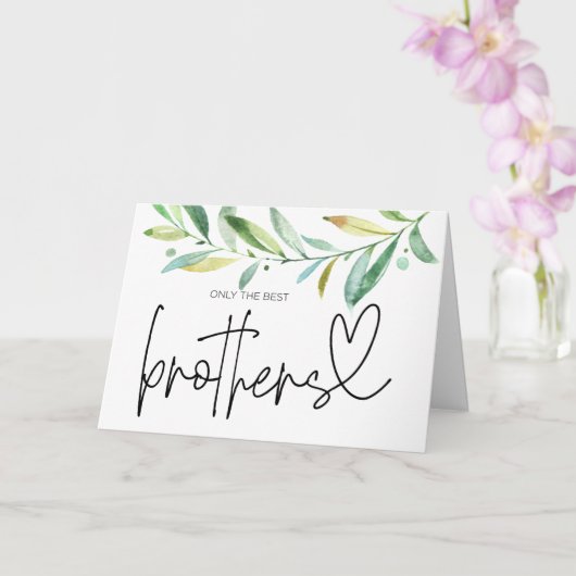 Pregnancy Reveal Brother Uncle to Be I'm Pregnant Karte (Orchidee)