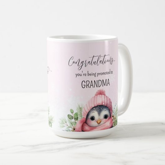 Pregnancy Reveal für Oma Baby Girl Kaffeetasse (VorderseiteRechts)