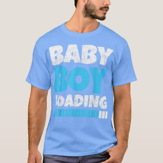 Pregnancy Reveal Future Parents Baby Boy Loading P T-Shirt
