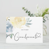 Pregnancy Reveal Great Grandeleltern New Baby Karte (Stehend Vorderseite)