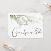 Pregnancy Reveal Great Grandeleltern New Baby Karte (Vorderseite/Rückseite Beispiel)