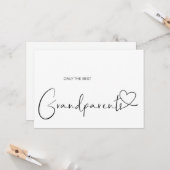 Pregnancy Reveal Great Großeltern Baby Simple Karte (Vorderseite/Rückseite Beispiel)