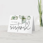 Pregnancy Reveal Sister Aunt to Be I'm Pregnant Karte (Vorderseite)