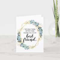 Pregnancy Revecard for Best Friend