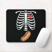 Pregnancy Skeleton Hotdog Belly Bump Rib Cage Hall Mousepad (Mit Mouse)