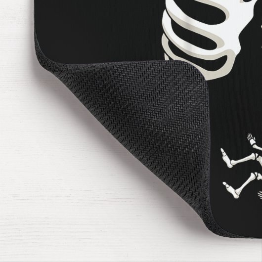 Pregnancy Skeleton Rib Funny Firefighter Bump Shir Mousepad (Ecke)