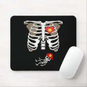 Pregnancy Skeleton Rib Funny Firefighter Bump Shir Mousepad (Mit Mouse)