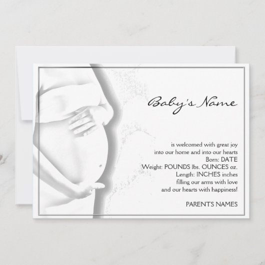 Pregnant Bly Baby Sketch Ankündigung (Vorderseite)