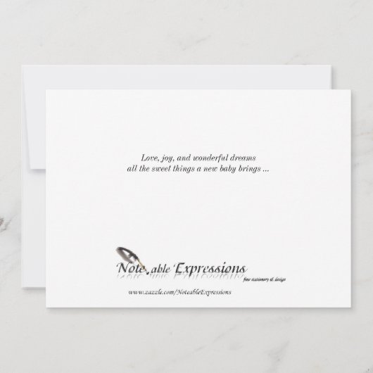 Pregnant Bly Baby Sketch Ankündigung (Rückseite)