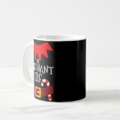 Pregnant Elf Matching Family Group Christmas Pajam Kaffeetasse (Vorderseite Links)