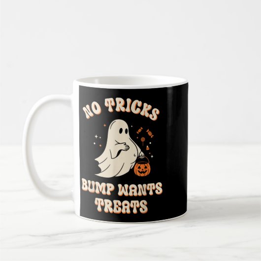 Pregnant Ghost Lazy Trick Or Treat Dress Funny Hal Kaffeetasse (Links)