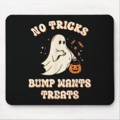 Pregnant Ghost Lazy Trick Or Treat Dress Funny Hal Mousepad (Vorne)