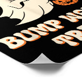 Pregnant Ghost Lazy Trick Or Treat Dress Funny Hal Poster (Ecke)