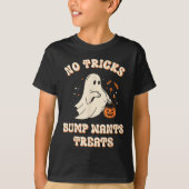 Pregnant Ghost Lazy Trick Or Treat Dress Funny Hal T-Shirt (Vorderseite)