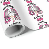 Pregnant Ghost Pink erwartet ein wenig Boo Geschenkpapier (Rolleneckpunkt)