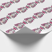 Pregnant Ghost Pink erwartet ein wenig Boo Geschenkpapier (Ecke)