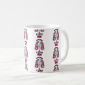 Pregnant Ghost Pink erwartet ein wenig Boo Kaffeetasse (VorderseiteRechts)