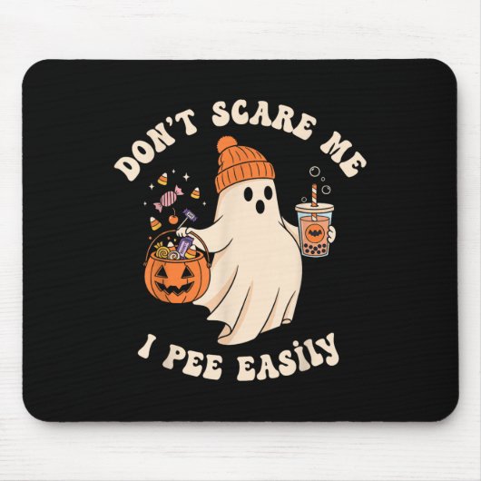Pregnant Ghost Trick Or Treat Dress Lazy Halloween Mousepad (Vorne)