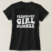 Pregnant Girl Summer, Fun Maternity for Summer T-Shirt (Design vorne)