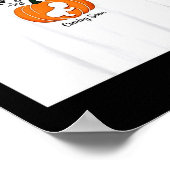 Pregnant Halloween Mommy's Little Pumpkin Coming S Poster (Ecke)
