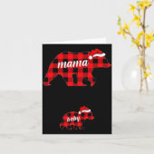 Pregnant Women Mama Bear Pregnancy Christmas Pajam Karte (Gelbe Blume)