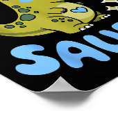 Pregosaurus Cute Retro Mommy Dinosaur Pregnancy An Poster (Ecke)