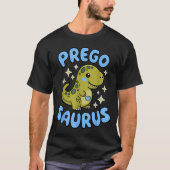 Pregosaurus Cute Retro Mommy Dinosaur Pregnancy An T-Shirt (Vorderseite)