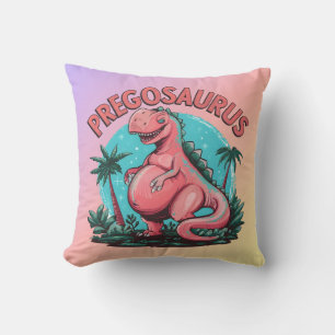 Pregosaurus Funny Pregnancy Ankündigung Dino Mama Kissen
