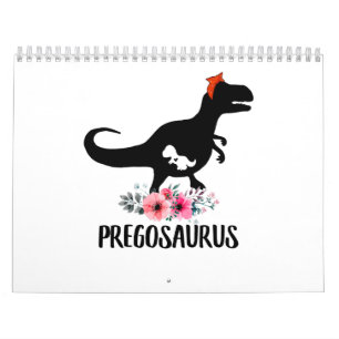 Pregosaurus Funny Pregnancy Geschenk Kalender