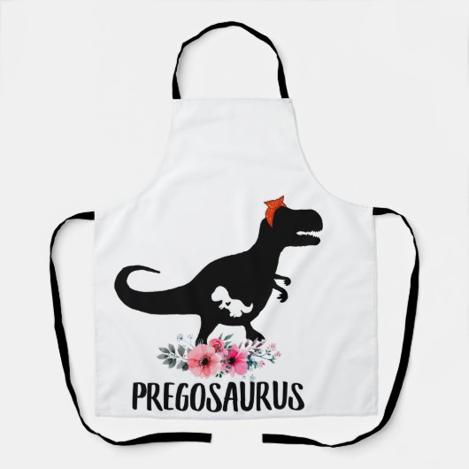 Pregosaurus Funny Pregnancy Geschenk Schürze (Vorderseite)