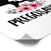 Pregosaurus Funny Pregnancy Gift Poster (Ecke)