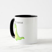 Pregosaurus Funny Pregnant Dinosaurier Tasse (Vorderseite Links)