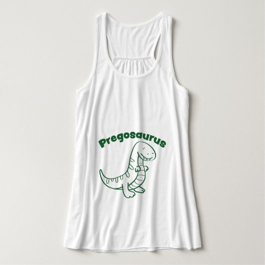 Pregosaurus Maternity Tank Top (Design Vorderseite)