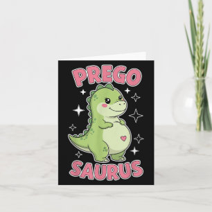 Pregosaurus Niedlich Retro Mommy Dinosaurier Schwa Karte
