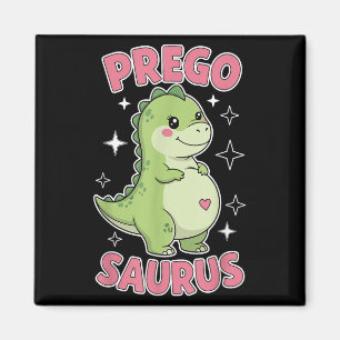 Pregosaurus Niedlich Retro Mommy Dinosaurier Schwa Magnet