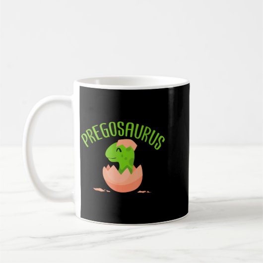 Pregosaurus Preggo Saurus Pregnant Women Dino Love Kaffeetasse (Links)
