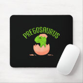 Pregosaurus Preggo Saurus Pregnant Women Dino Love Mousepad (Mit Mouse)