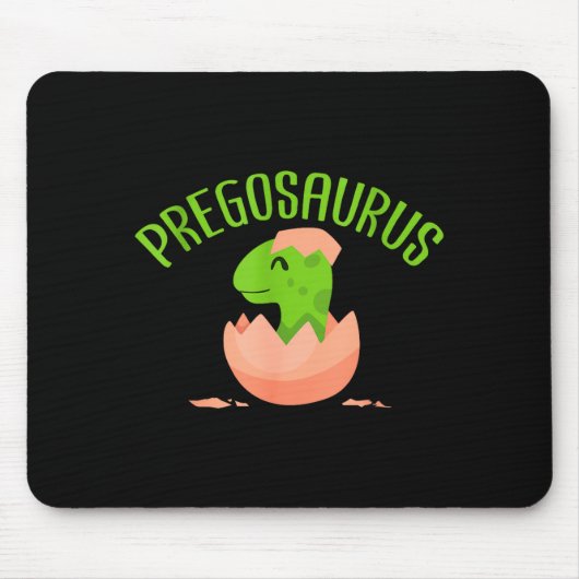 Pregosaurus Preggo Saurus Pregnant Women Dino Love Mousepad (Vorne)