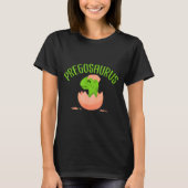 Pregosaurus Preggo Saurus Pregnant Women Dino Love T-Shirt (Vorderseite)