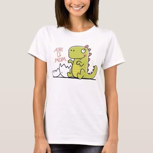 Pregosaurus Schwangerschaft Ankündigung T - Shirt (Vorderseite)