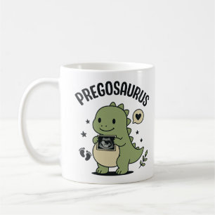 Pregosaurus Schwangerschafts-Mama-Dino-Geschenk Kaffeetasse