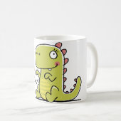 Pregosaurus Schwangerschaftsankündigung Kaffeetasse (VorderseiteRechts)