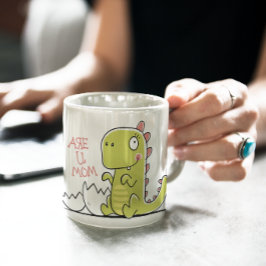 Pregosaurus Schwangerschaftsankündigung Kaffeetasse