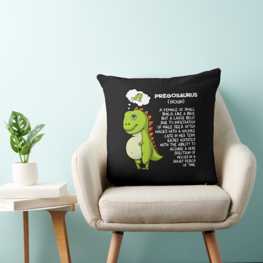 Pregosaurus T-Rex Dinosaur Mama Schwangerschaft Mu Kissen (Stuhl )